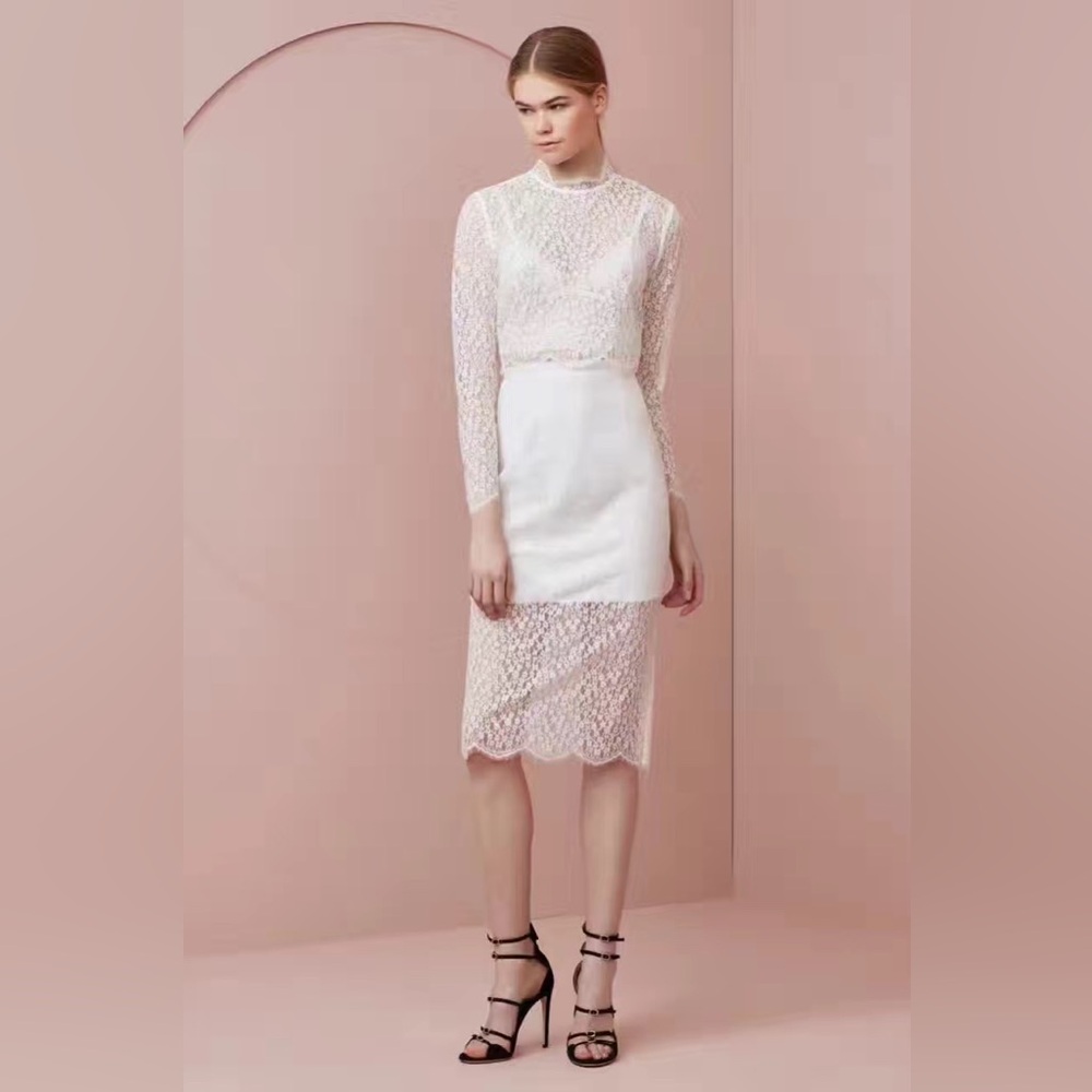 KEEPSAKE the Label Lace Blouse - Cream